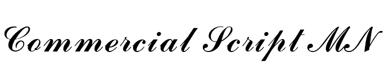 Commercial Script MN  font preview