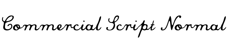 Commercial Script Normal font preview