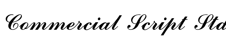 Commercial Script Std font preview