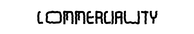 Commerciality font preview