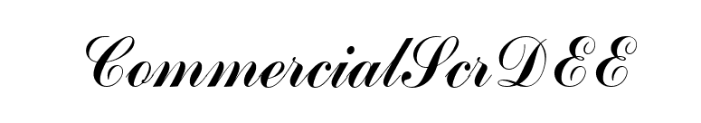 CommercialScrDEE font preview