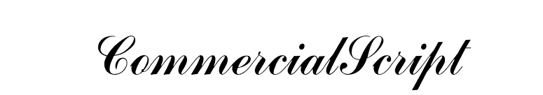 CommercialScript font preview
