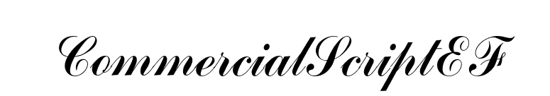 CommercialScriptEF font preview