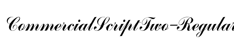 CommercialScriptTwo-Regular font preview