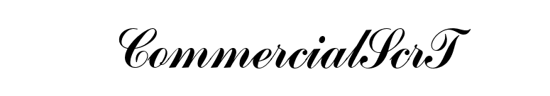 CommercialScrT font preview