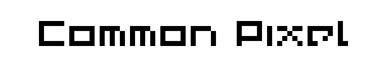 Common Pixel font preview
