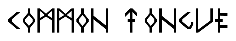 Common Tongue font preview