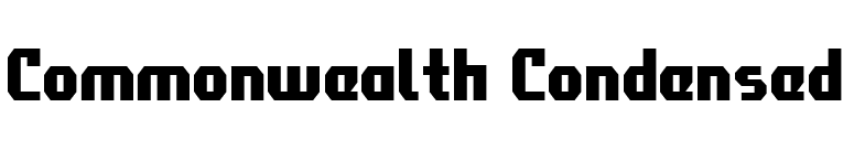 Commonwealth Condensed font preview