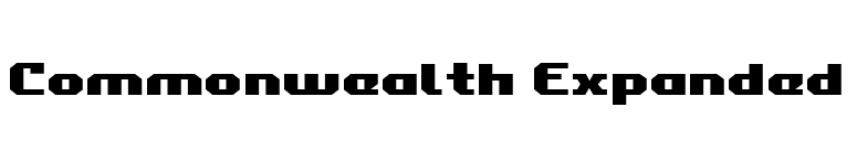 Commonwealth Expanded font preview