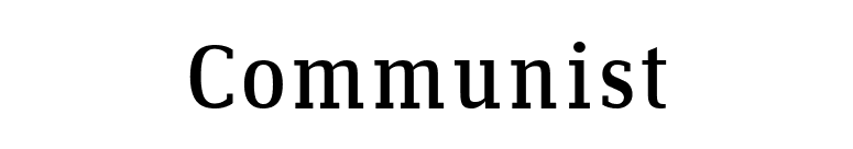 Communist font preview