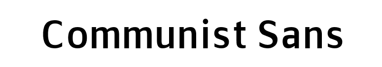 Communist Sans font preview