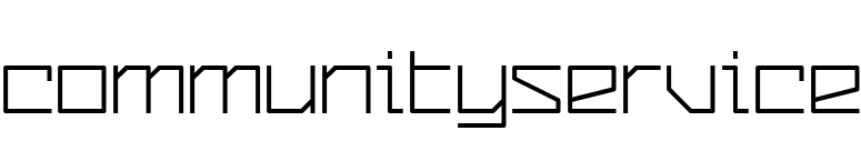 CommunityService font preview