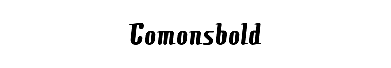 Comonsbold font preview