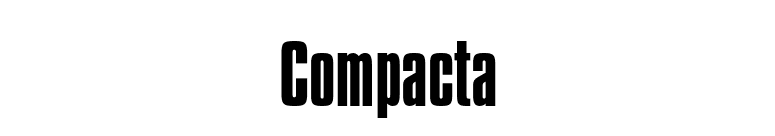 Compacta font preview