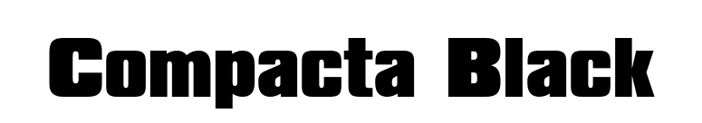 Compacta Black font preview