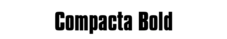 Compacta Bold font preview