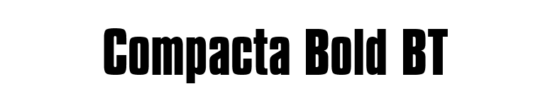 Compacta Bold BT font preview