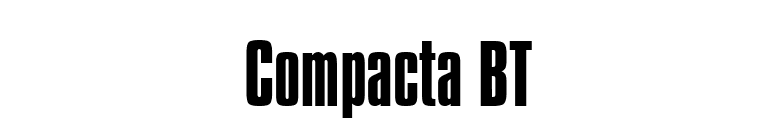 Compacta BT font preview