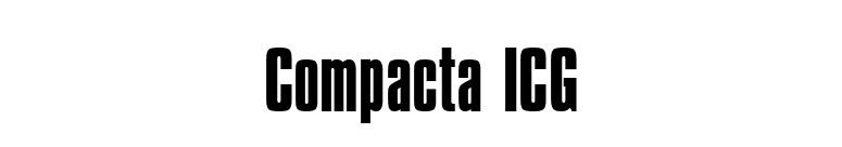 Compacta ICG font preview