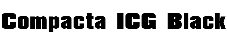 Compacta ICG Black font preview