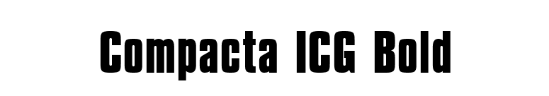 Compacta ICG Bold font preview
