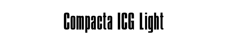 Compacta ICG Light font preview