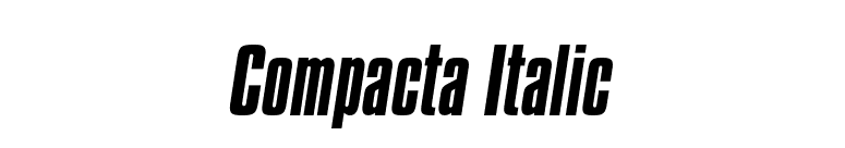 Compacta Italic font preview