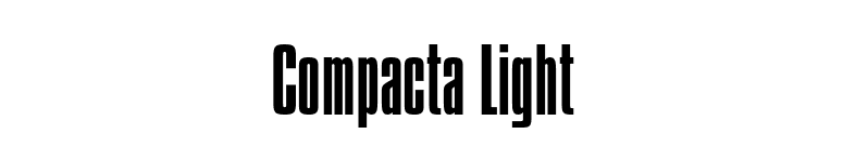 Compacta Light font preview