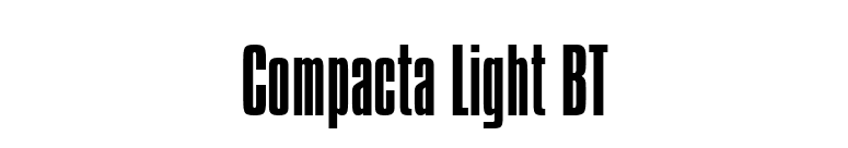 Compacta Light BT font preview