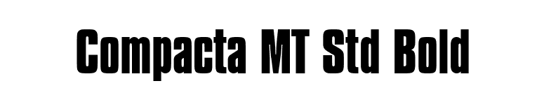 Compacta MT Std Bold font preview