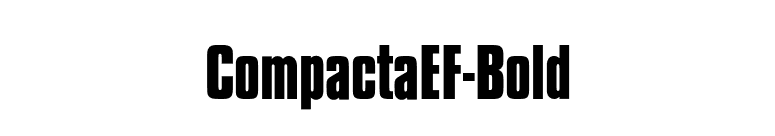 CompactaEF-Bold font preview