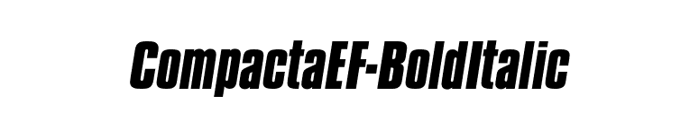CompactaEF-BoldItalic font preview
