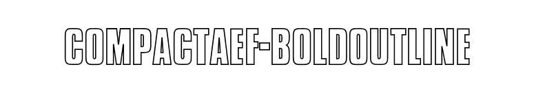 CompactaEF-BoldOutline font preview