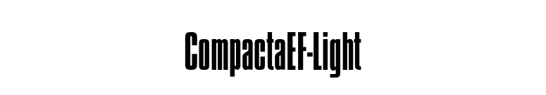 CompactaEF-Light font preview