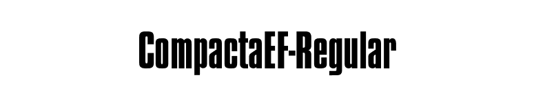 CompactaEF-Regular font preview