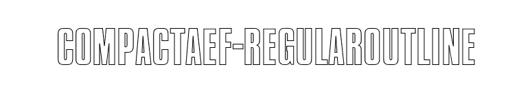 CompactaEF-RegularOutline font preview