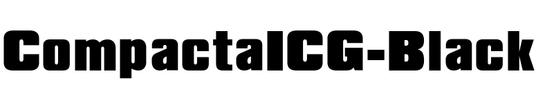 CompactaICG-Black font preview