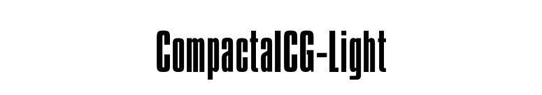 CompactaICG-Light font preview