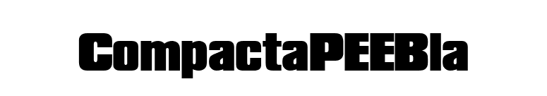 CompactaPEEBla font preview