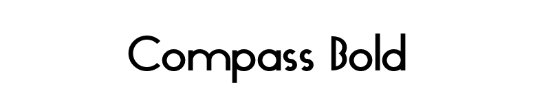 Compass Bold font preview