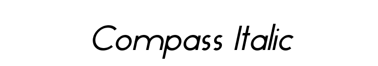 Compass Italic font preview