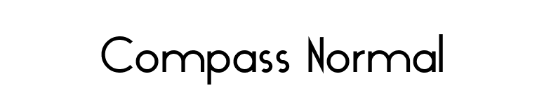 Compass Normal font preview