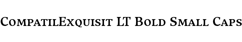 CompatilExquisit LT Bold Small Caps font preview