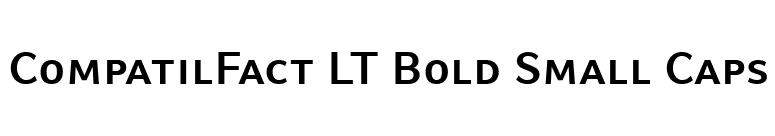 CompatilFact LT Bold Small Caps font preview