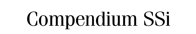 Compendium SSi font preview