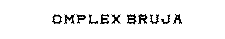 Complex bruja font preview