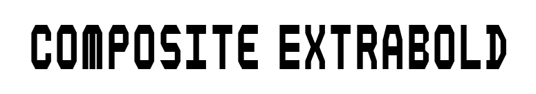 Composite ExtraBold font preview