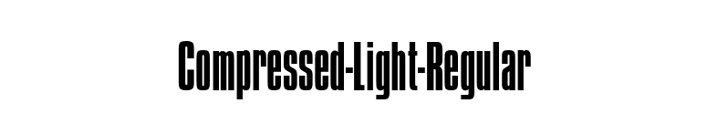 Compressed-Light-Regular font preview