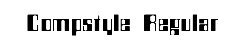 Compstyle Regular font preview