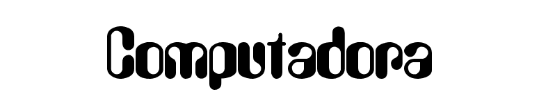 Computadora font preview